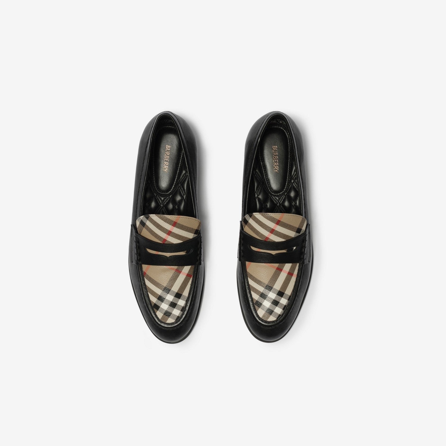 Women's Check and Leather Opal Loafers | 81328471