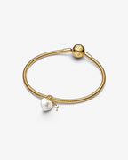 Pandora Padlock Pendant Pearl Gold