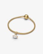 Pandora Submarine Pendant Pearl Gold