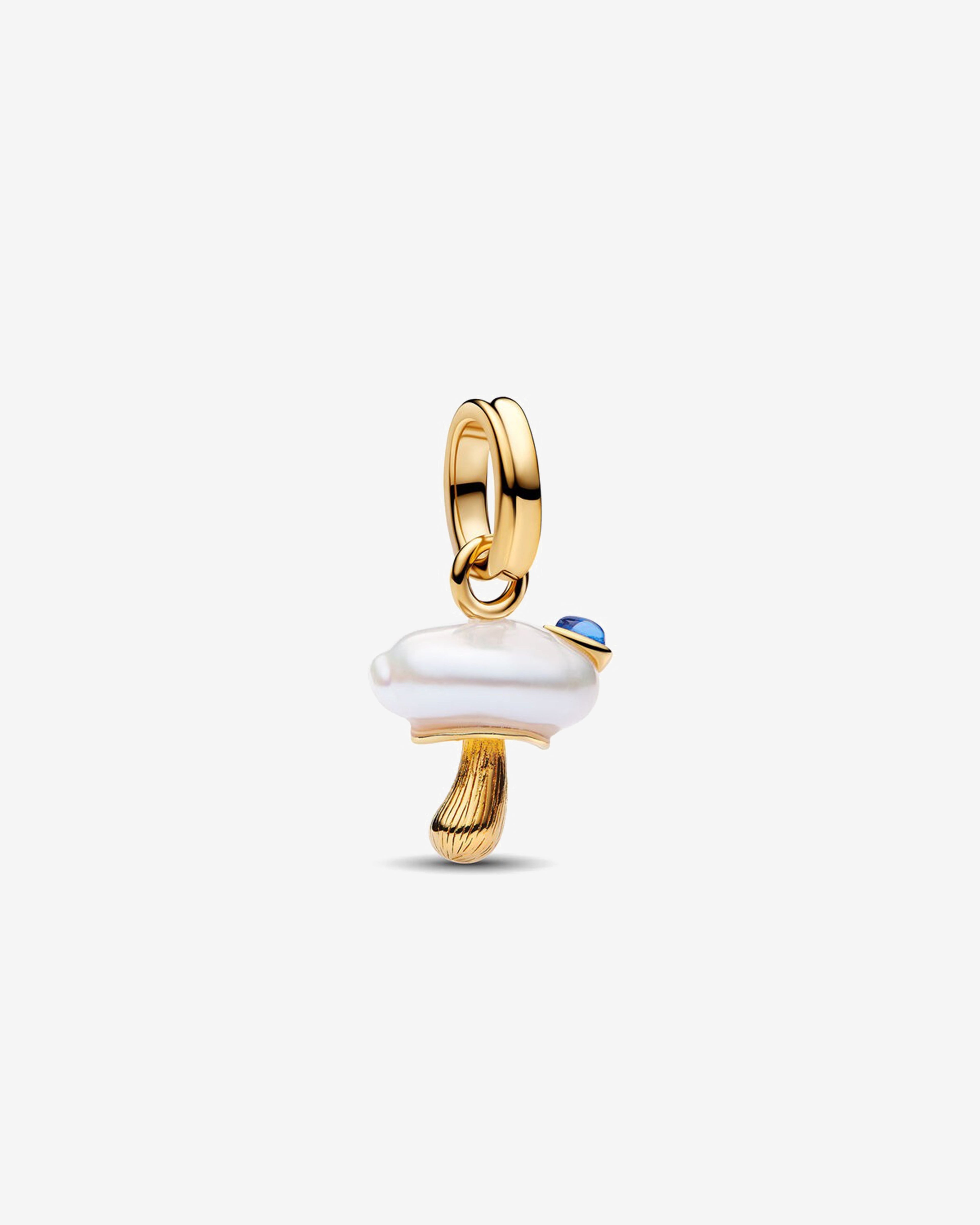 Pandora Mushroom Pearl Dangle Charm