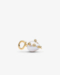Pandora Mouse Pendant Pearl Gold