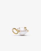 Pandora Mouse Pendant Pearl Gold