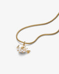 Pandora XL Pufferfish Pendant Pearl Gold