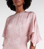 Stella McCartney Printed Satin Midi Dress