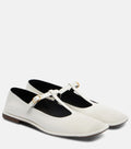 The Row Mary T-Bar Leather Flats