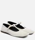 The Row Mary T-Bar Leather Flats