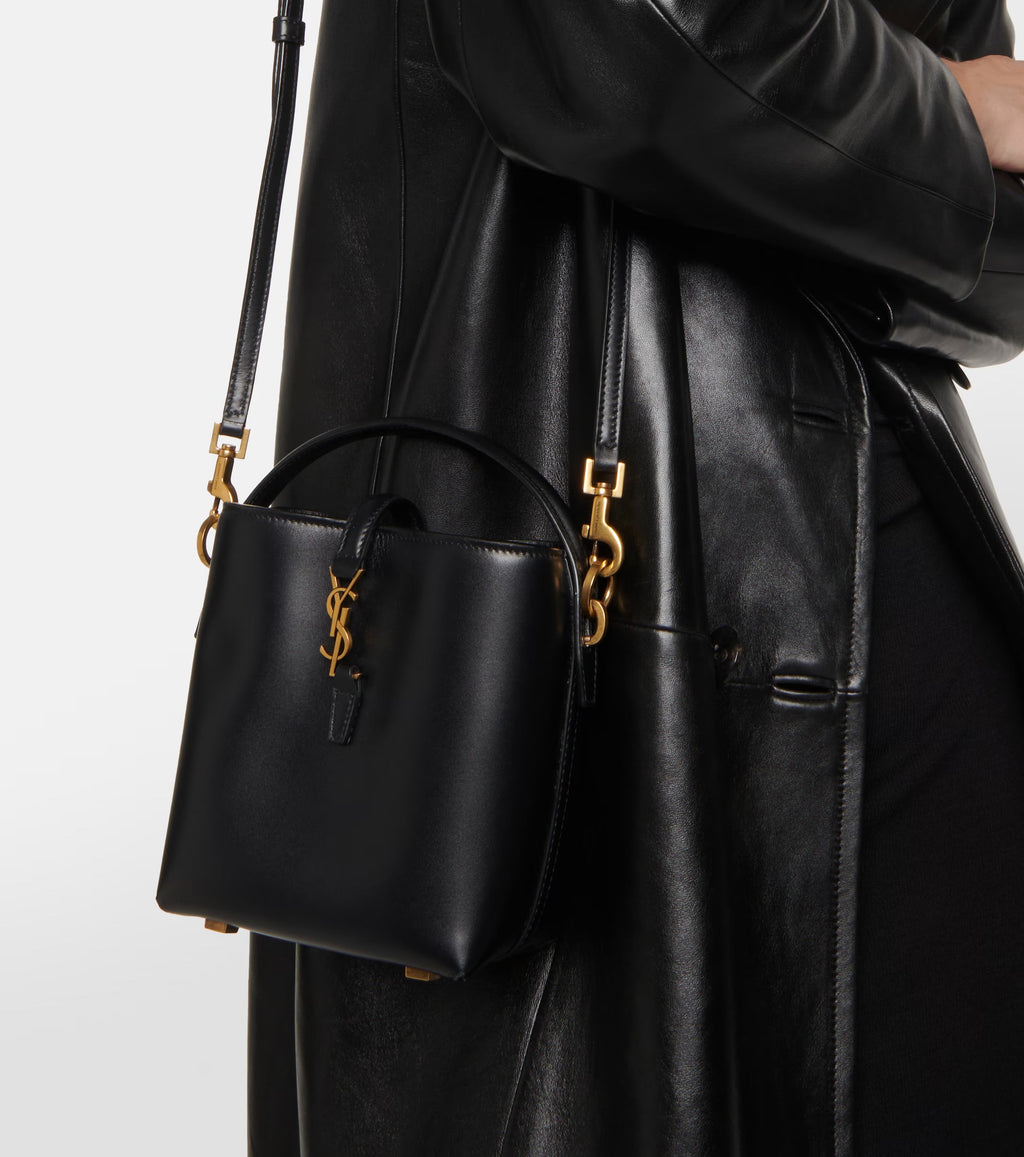 Saint Laurent Le 37 Mini Leather Bucket Bag