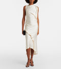 Victoria Beckham Kyra Draped Midi Dress