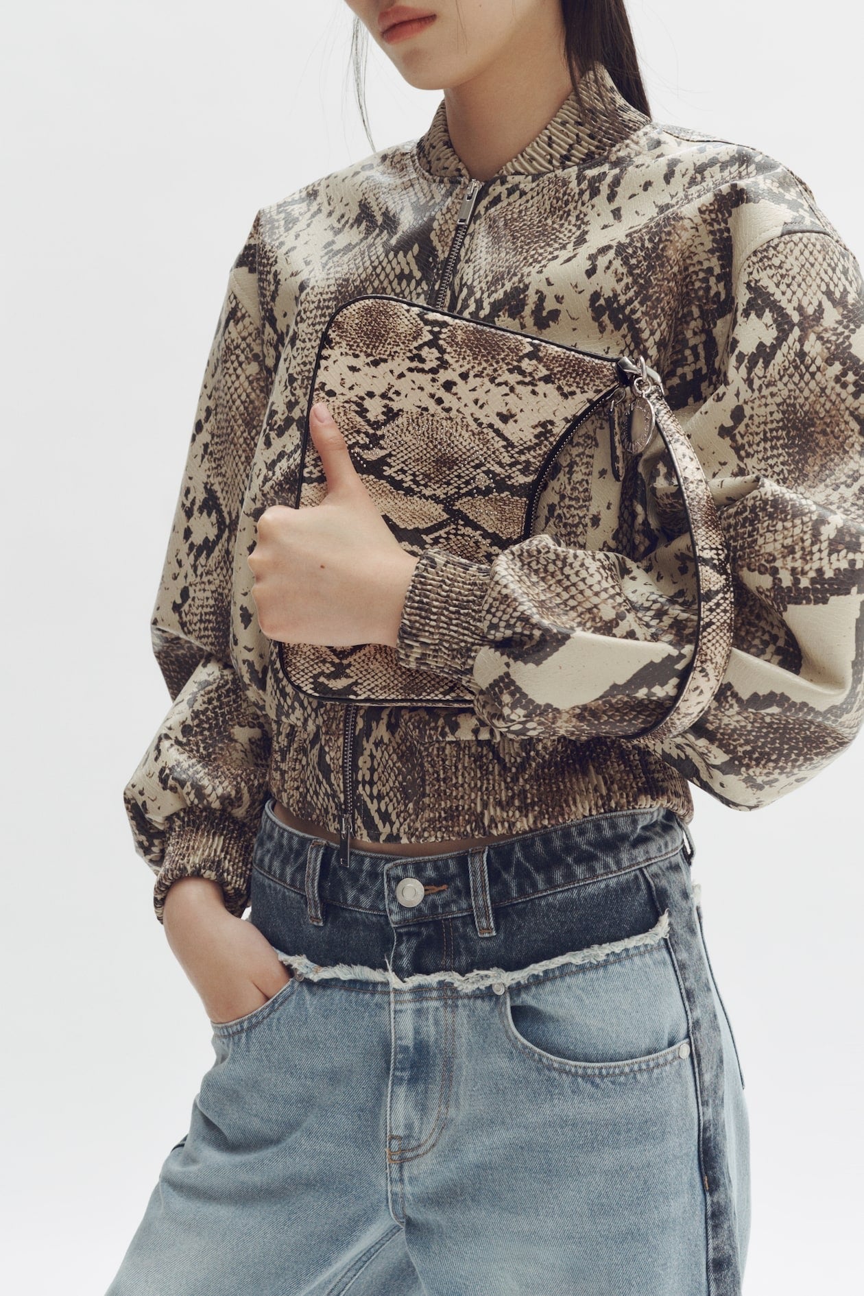 Stella McCartney x H&M Snakeskin-Print Handbag