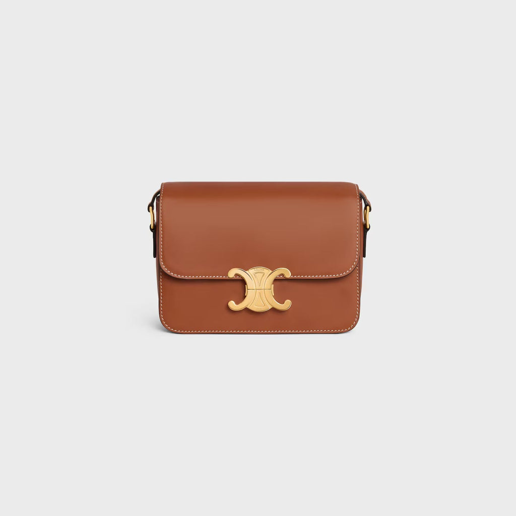 Céline Teen Triomphe Bag in Natural Calfskin – Tan
