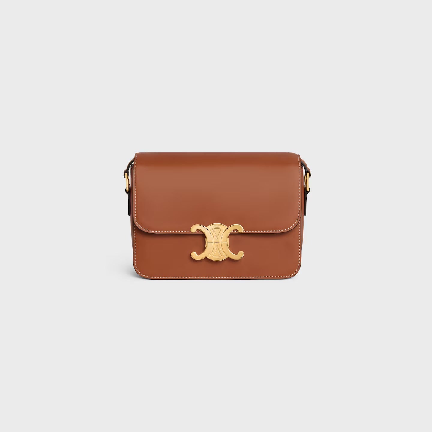 Céline Teen Triomphe Bag in Natural Calfskin – Tan