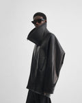 Swathe Jacket in Black Leather