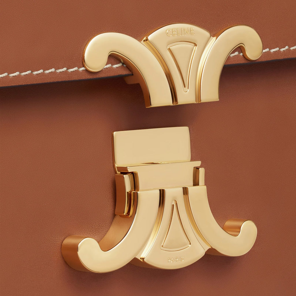 Céline Classique Triomphe Bag in Natural Calfskin – Tan