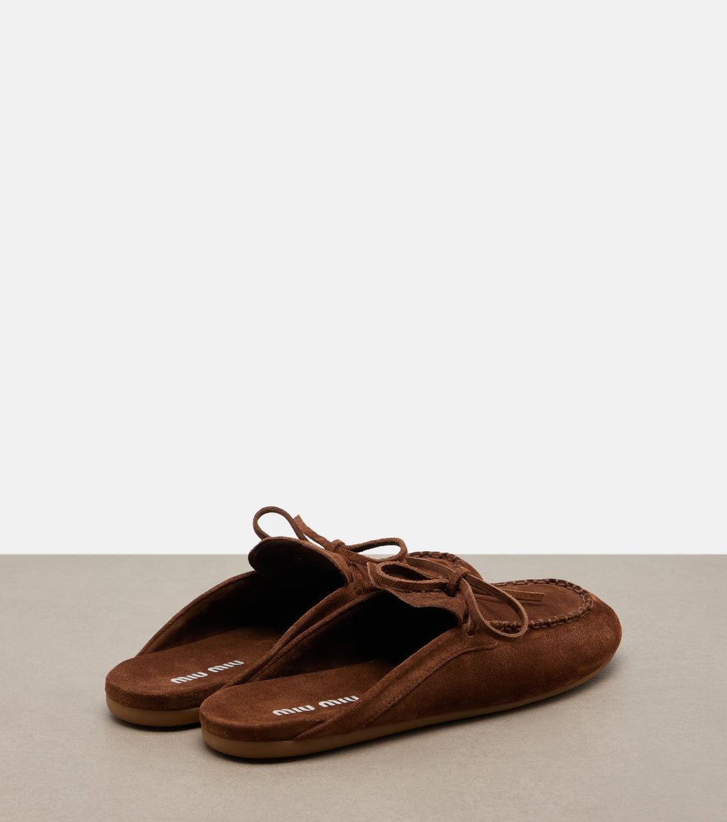Suede Mule Loafers