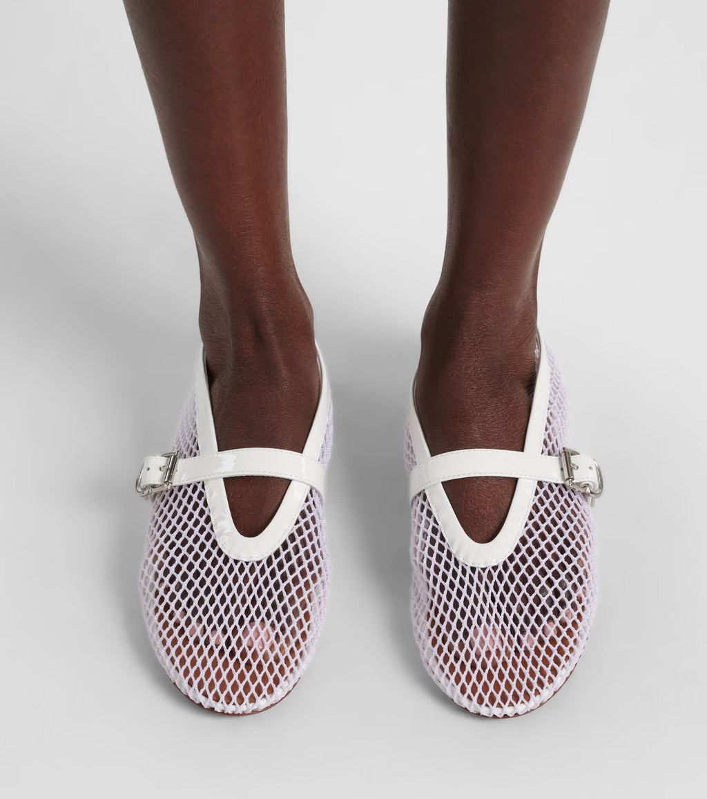Alaïa Mesh Mary Jane Ballet Flats