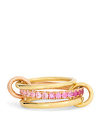 Spinelli Kilcollin Mixed Gold and Sapphire Petunia Ring