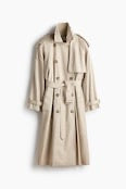Stella McCartney x H&M Oversized Trench Coat in Light Beige