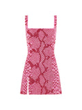 Clio Peppiatt Medusa Mini Dress in Pink