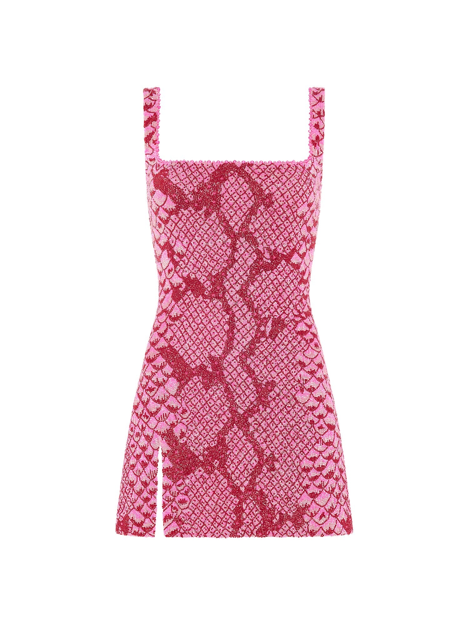 Clio Peppiatt Medusa Mini Dress in Pink