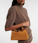 Valerie Small Suede Top-Handle Bag
