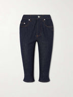 Jacquemus Denim Slim-Leg Capri Pants in Indigo