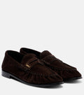 Saint Laurent Le Loafer Cassandre – Brown Suede