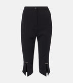 Mugler Pierced Capri Pants in Black