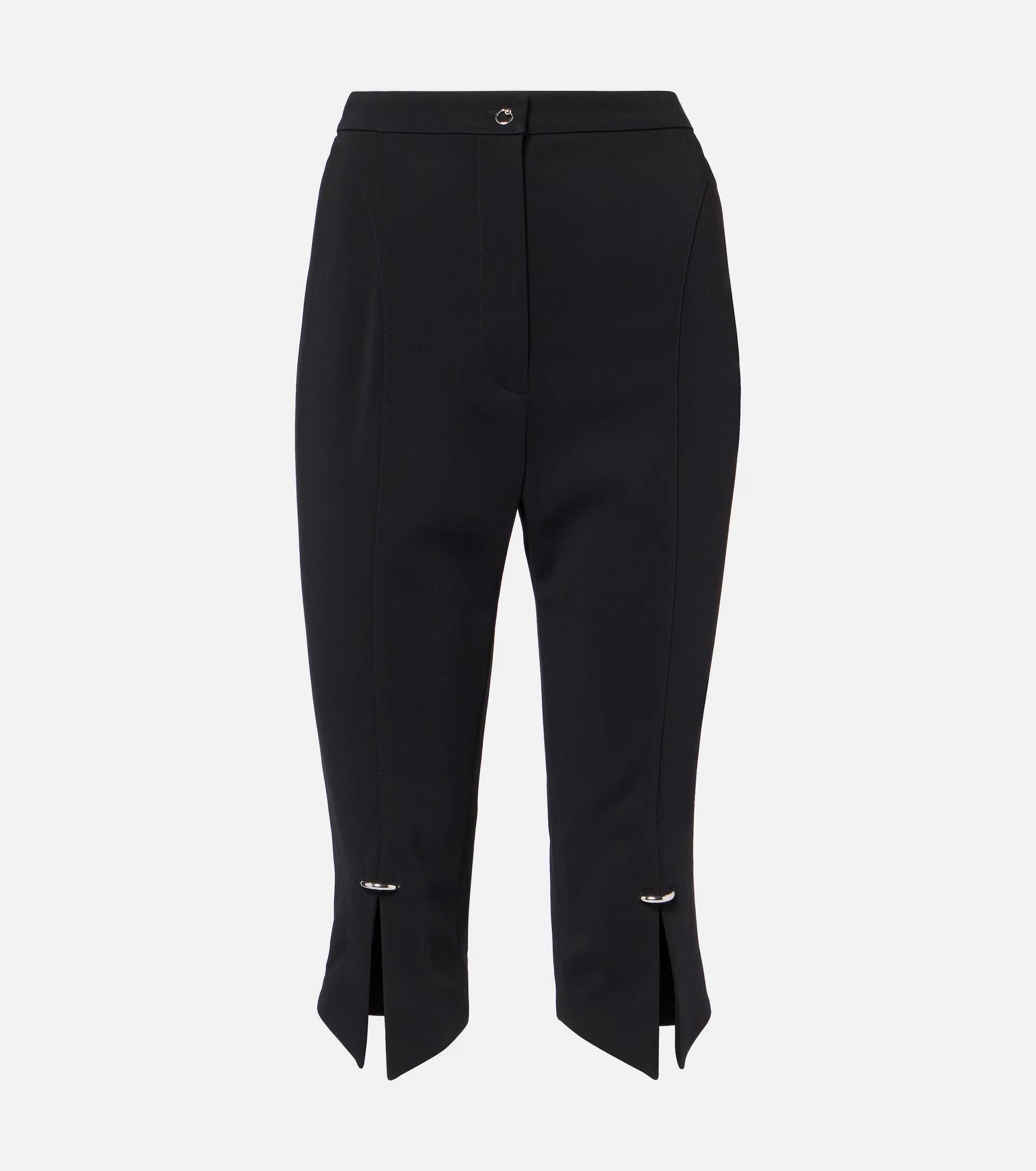 Mugler Pierced Capri Pants in Black