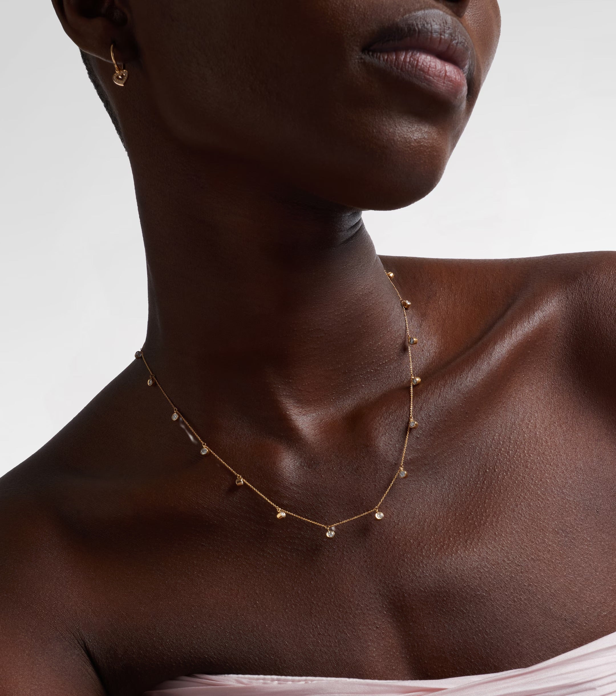 Sophie Bille Brahe Lou Of The Valley 18kt Gold Necklace with Diamonds