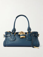 Chloé Paddington Embellished Leather Tote Bag – Iconic Padlock Design