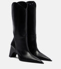 Coperni Bridge Leather Cowboy Boots - Black