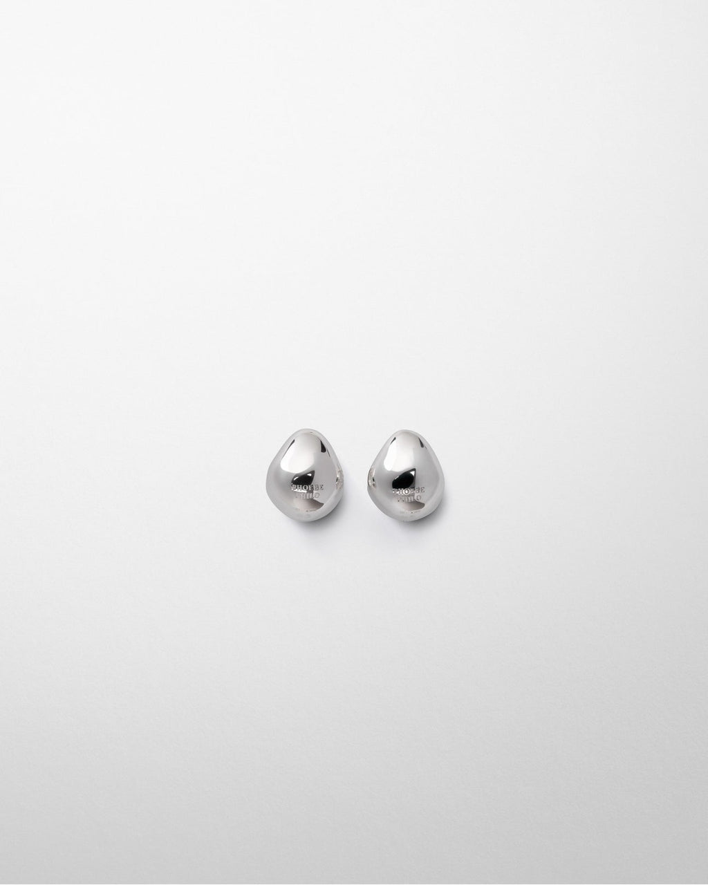 Phoebe Philo Pebble Stud Earrings in Sterling Silver