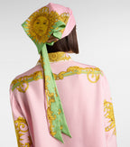Versace La Vacanza Printed Silk Twill Scarf