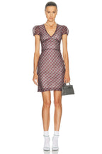 Shushu/Tong Lace Trim Sweetheart Neckline Dress