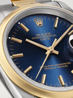 Rolex Vintage 1991 Oyster Perpetual Date Automatic 34mm 18-Karat Gold and Stainless Steel Watch