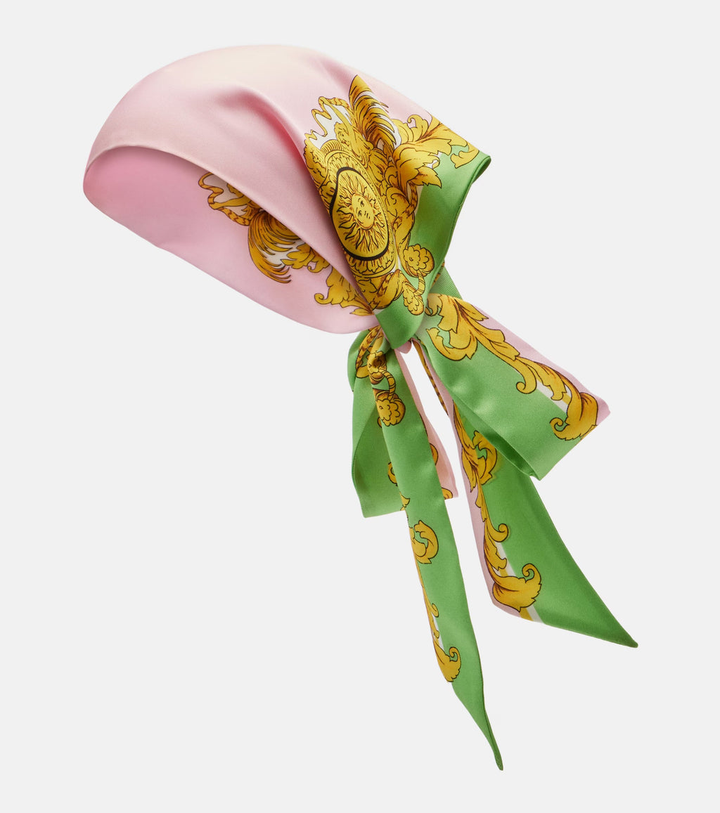 Versace La Vacanza Printed Silk Twill Scarf
