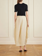 Silk-Blend Maxi Skirt
