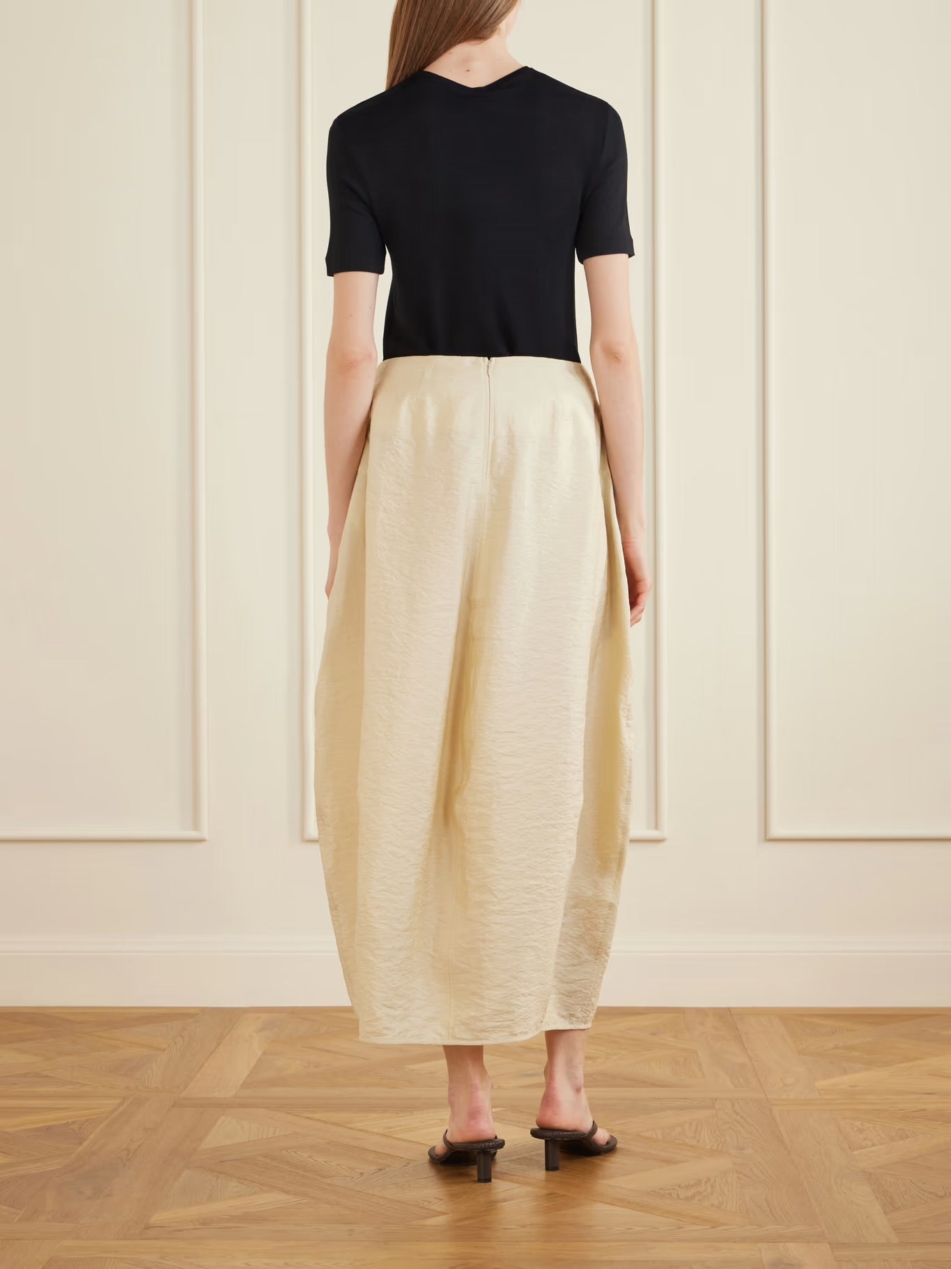 Silk-Blend Maxi Skirt