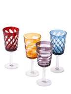Polspotten Set of 4 Tubular Wine Glasses