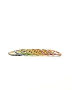 Orange Sapphire Stacking Ring, 14K Gold