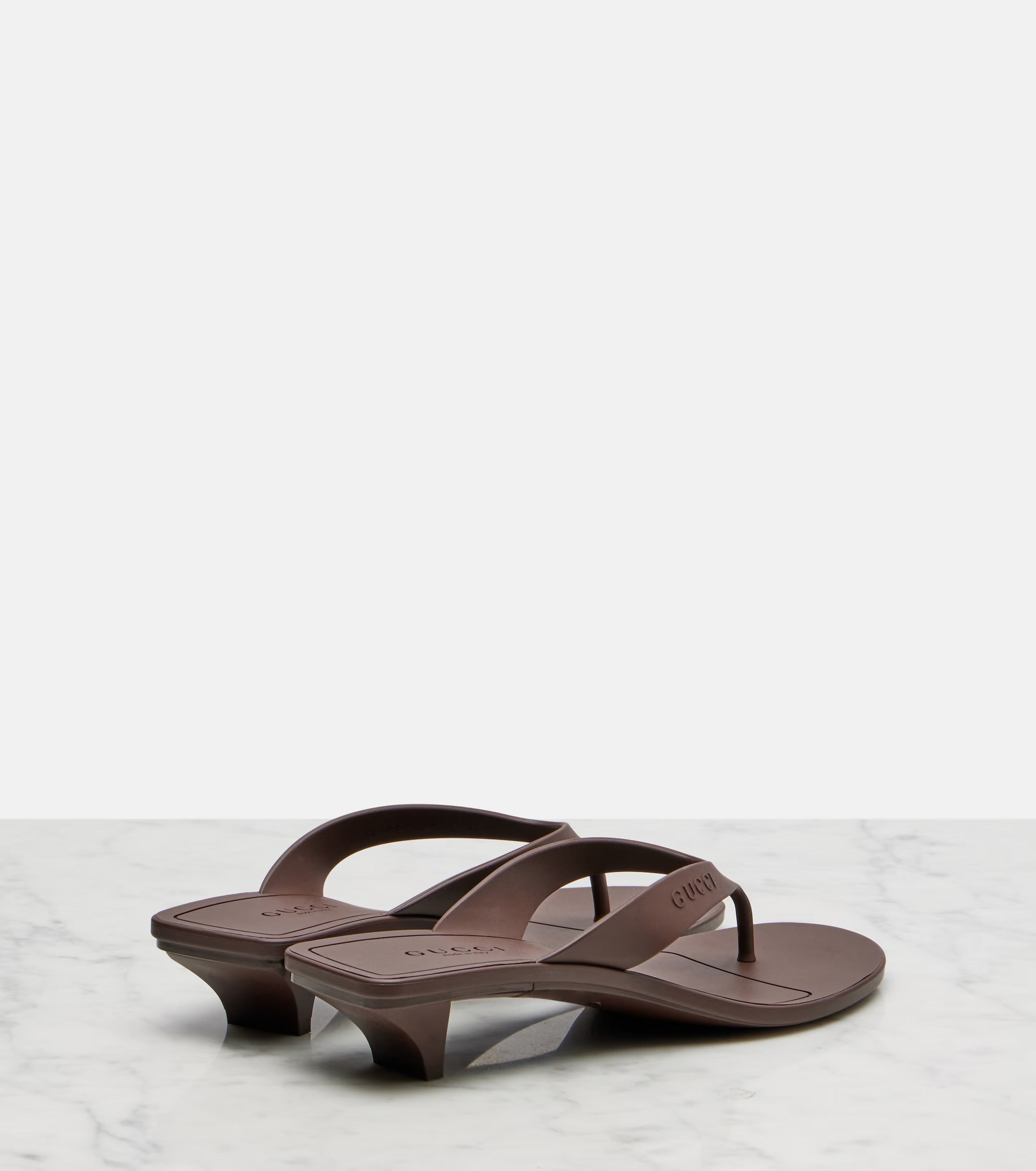Gucci Vittoria Thong Sandals – Brown