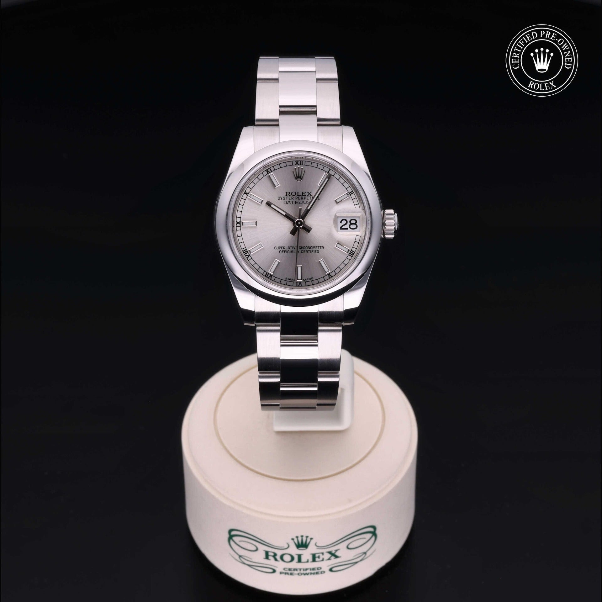 Rolex Datejust 31 — Oystersteel, Silver Dial (Ref. 178240)