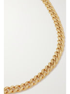 Medium Diamond Link Necklace, 18K Gold
