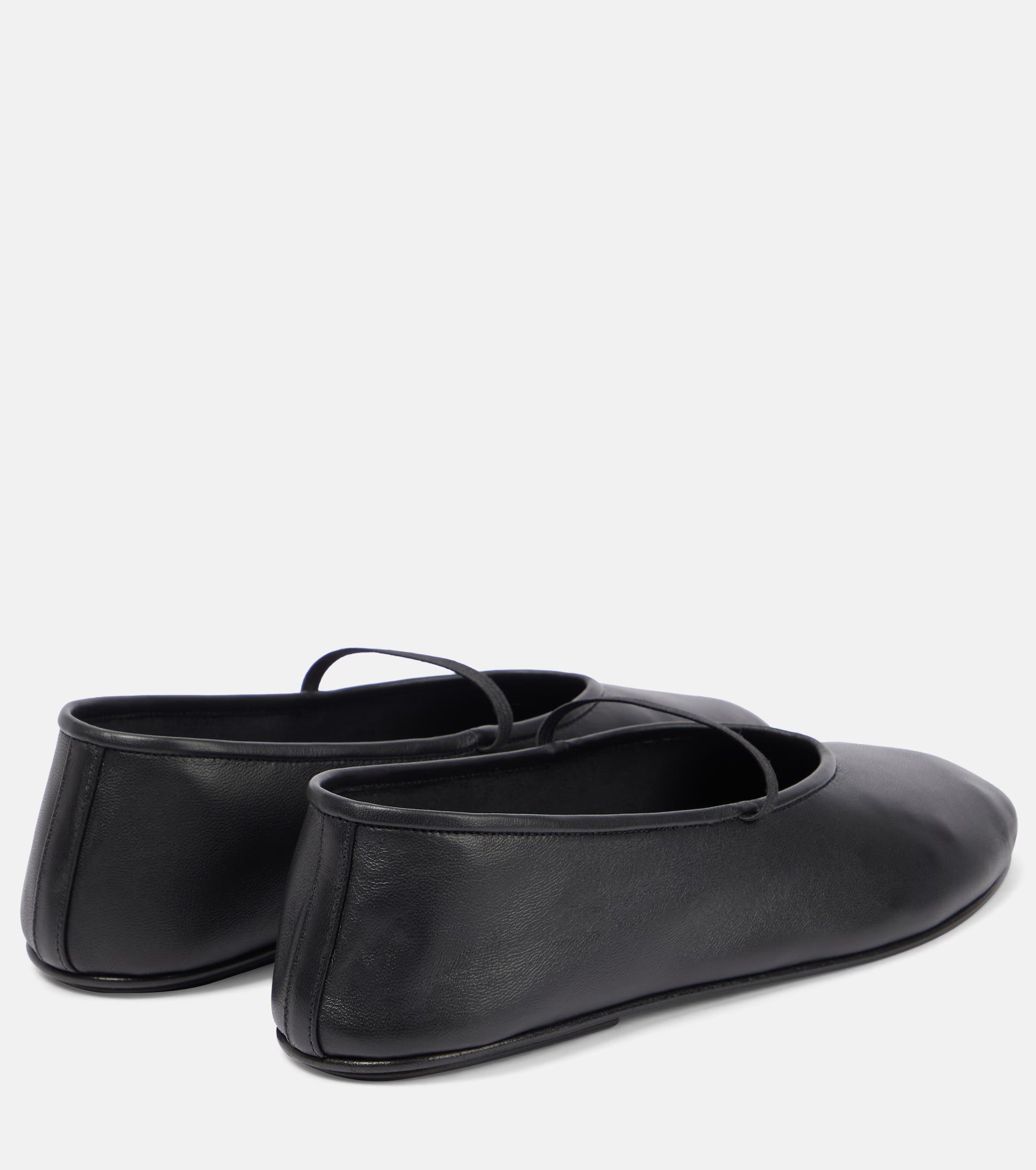 The Row Leather Ballet Flats