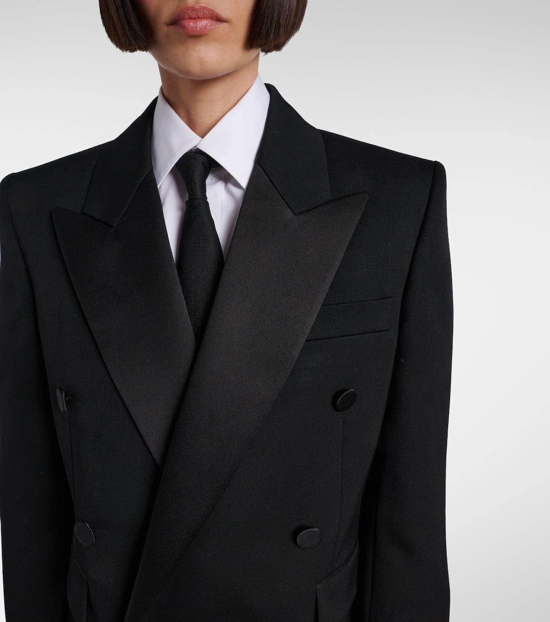 Saint Laurent Double-Breasted Tuxedo Blazer