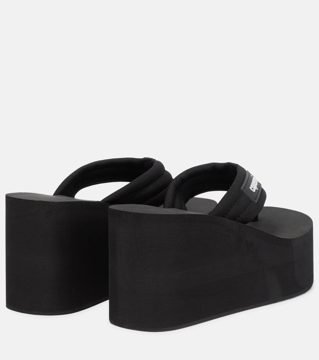 Coperni Platform Thong Sandals – Black