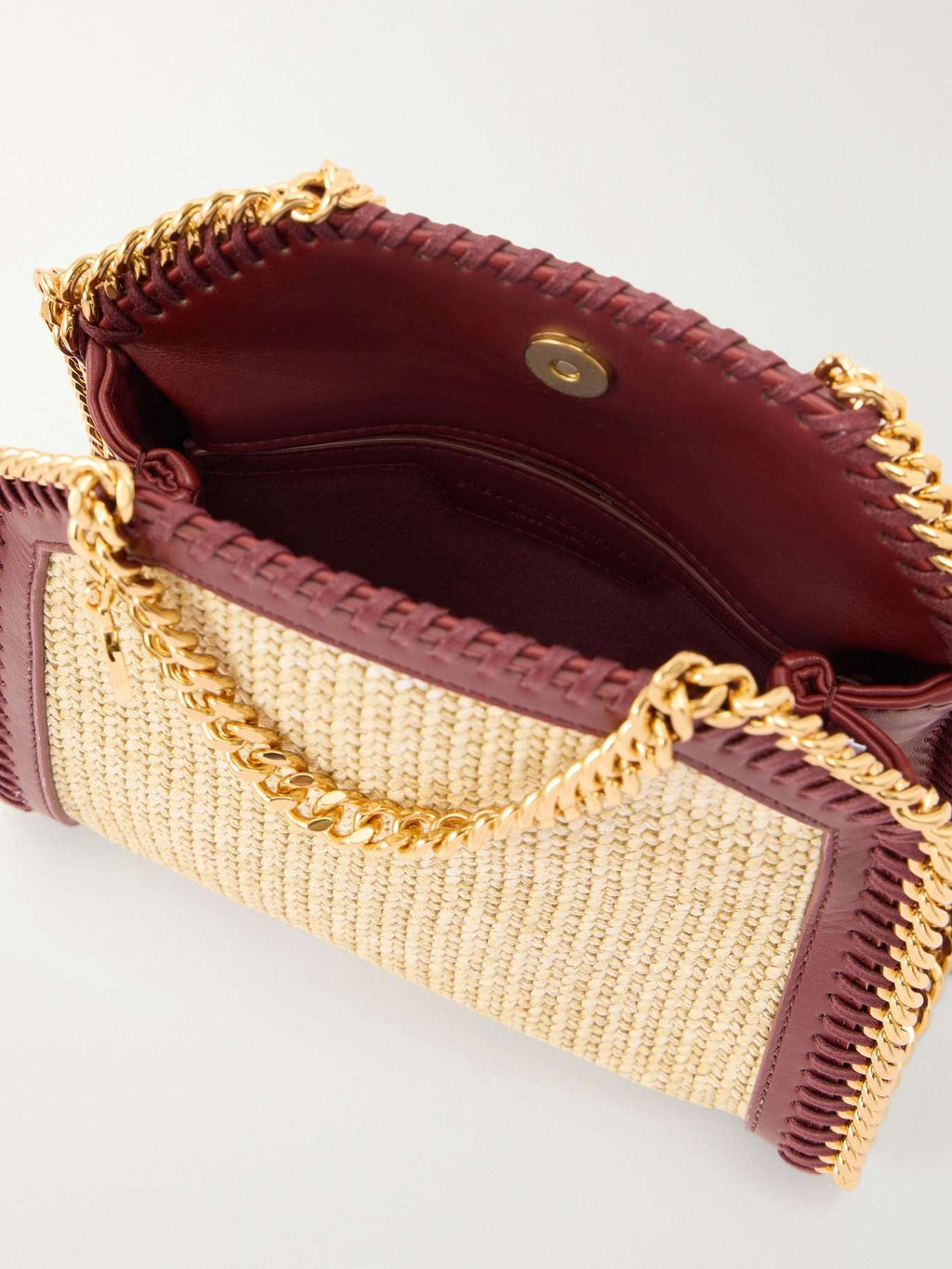 Falabella Tiny Raffia Shoulder Bag