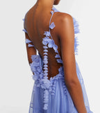 Zimmermann Como Asymmetric Floral-Appliqué Silk Minidress