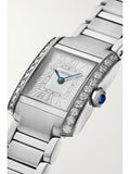 Cartier Tank Française 25mm Stainless Steel and Diamond Watch