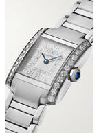 Cartier Tank Française 25mm Stainless Steel and Diamond Watch